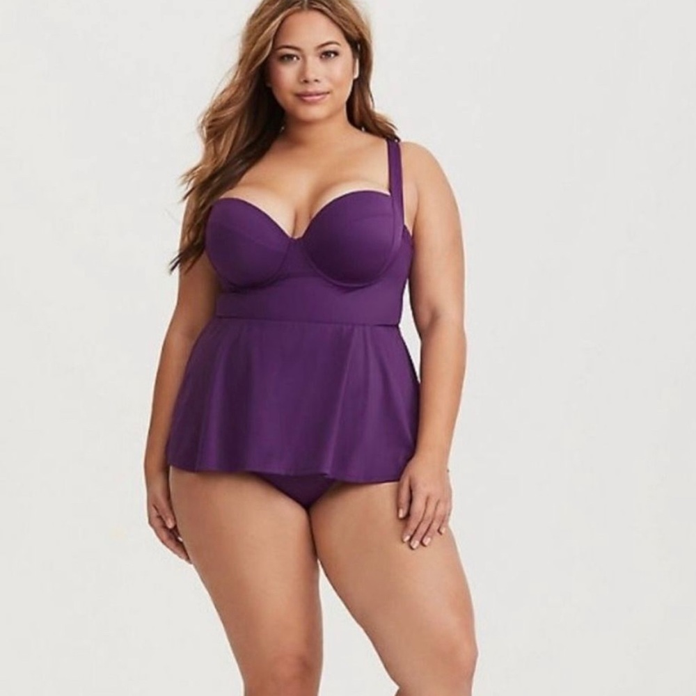 Torrid bathing suit - purple one piece